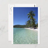 Thaise kust van het tropisch eilandparadijs briefkaart (Voorkant / Achterkant)
