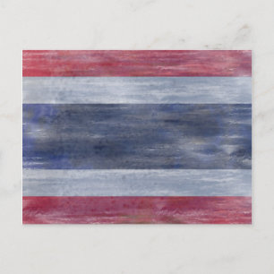 Thaise noodlijdende Thaise vlag Briefkaart