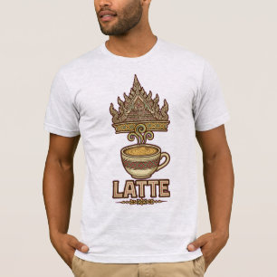 Thaise Paleis Latte Art Illustratie T-shirt