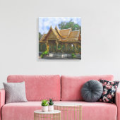 Thaise Paviljoen Kunst - Square Art Canvas Afdruk (Insitu (Woonkamer))