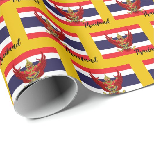 Thaise rappapier, Thaise vlag patriottisch Cadeaupapier (Rol Hoek)