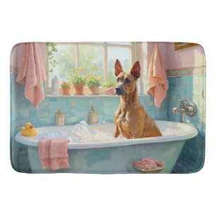 Thaise Ridgeback badtijd moderne badkamerdecoratie Badmat