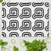 Thaise script nummer 2 / Twee / ๒ (Song) Theedoek (Gevouwen)