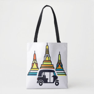 Thaise Tempels En Tuk Tuks Draagtas