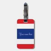 Thaise vlag bagagelabel (Achterkant verticaal)
