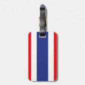 Thaise vlag bagagelabel (Achterkant verticaal)