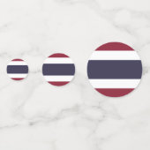 Thaise vlag confetti (Achterkanten)