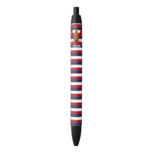 Thaise Vlag Cute Patriottische Zwarte Inktpen Inkt Pen
