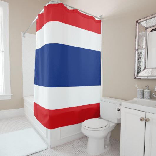 Thaise vlag douchegordijn (In situ)