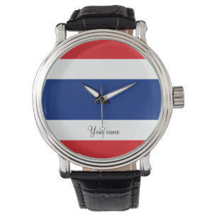 Thaise vlag horloge
