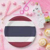 Thaise vlag papieren bordje (Feest)