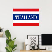 Thaise vlag poster (Thuiskantoor)