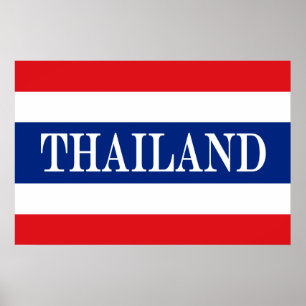Thaise vlag poster
