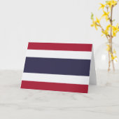 Thaise vlag (Thailand) Kaart (Gele Bloem)