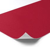 Thaise vlag (Thailand) Poster (Hoek)