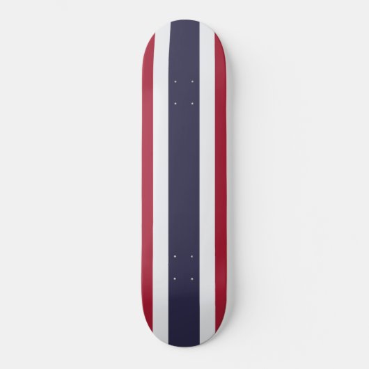 Thaise vlag (Thailand) Skateboard (Voorkant)