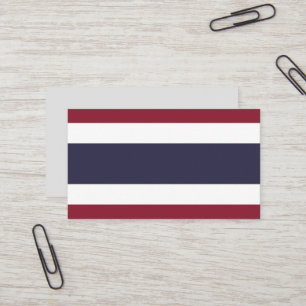 Thaise vlag visitekaartje