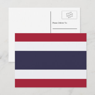 Thaise vlag, Vlag van Thailand Briefkaart