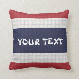 Thaise vlag: Voeg tekst toe Kussen