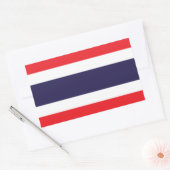 Thaise vlaggen rechthoekige sticker (Envelop)