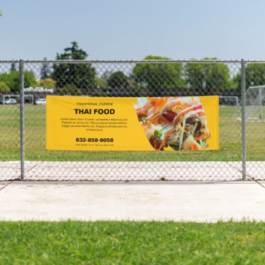 Thaise Voedsel Aangepaste Bewerkbare Banner (Insitu)