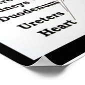 Thaise Voetmassage ~ Reflexologie kaart Poster (Hoek)