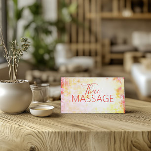 Thaise Yoga Massage Body Relax Tropische Kleur Visitekaartje