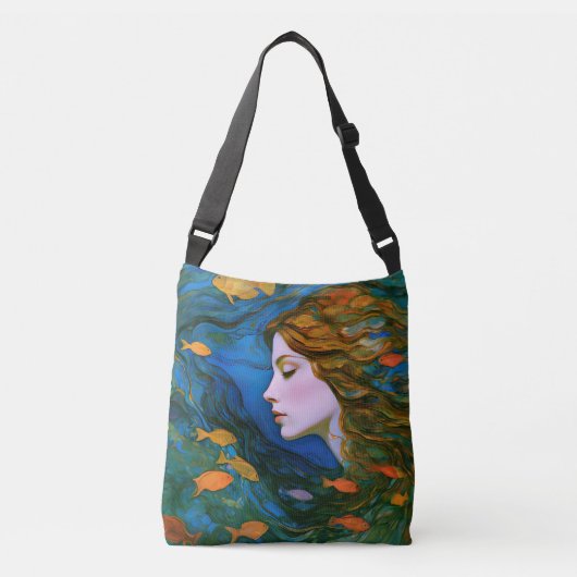 "Thalassa" - Vrouwen in het water Crossbody Tas (Voorkant)