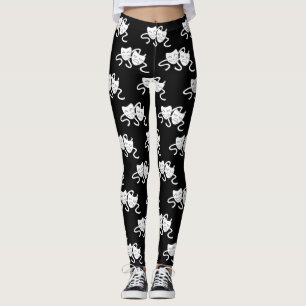Thalia en Melpomene (Laughing and Weeping Mask) Leggings