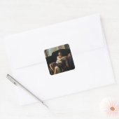 Thalia, Muse of Comedy Vierkante Sticker (Envelop)