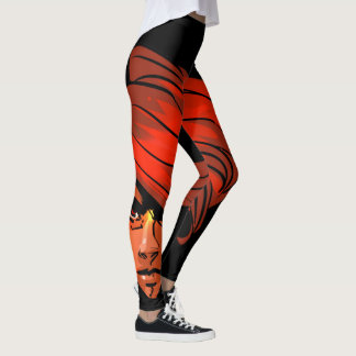 THAMRO - Leggings met het gezicht van Anjelica