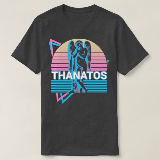 Thanatos Greek God Ancient Greek Mythology Retro T-shirt (Design voorkant)