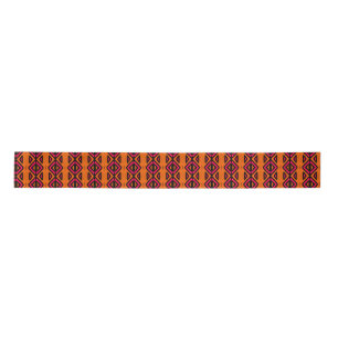 Thandiwe African Patroon Ribbon - Roze en Oranje Lint