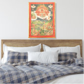 Thangka van het Paradijs van Amitabha Canvas Afdruk (Insitu (Slaapkamer))