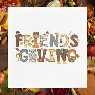 Thangsgiving-thema Vriendschappen Servet