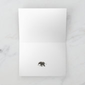 Thank You -   African Elephant Bedankkaart (Binnen)