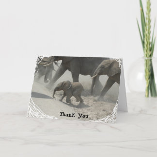 Thank You - African Elephant Bedankkaart