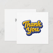Thank you  bedankkaart (Voorkant / Achterkant)