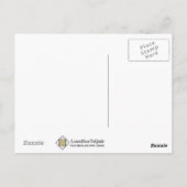 Thank You Briefkaart - Star Quilt Block (blauw/gri (Achterkant)