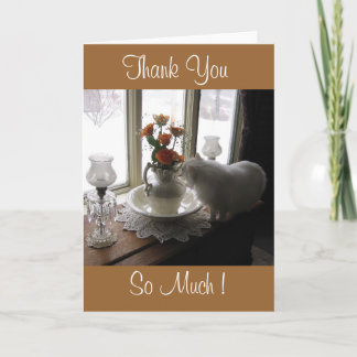 Thank You Bugsy/oranje rozen Bedankkaart