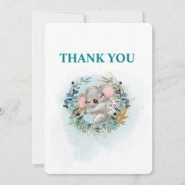 Thank You Card Baby Shower "Baby Koala" Bedankkaart