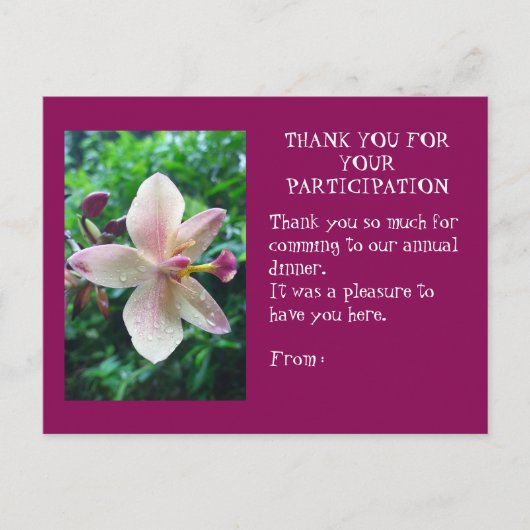 THANK YOU CARD BRIEFKAART (Voorkant)