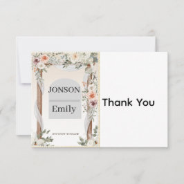  Thank You Card Elegant Wedding Bedankkaart