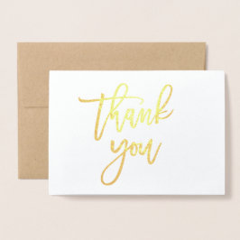 Thank You Card - Gouden Folie met Kraft papier Kaarten