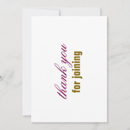 thank you card kaart