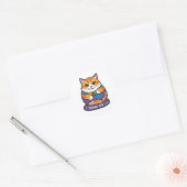 Thank You CAT Ronde Sticker (Envelop)