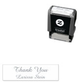 Thank You (custom text) with name, simple Zelfinktende Stempel (In situ)
