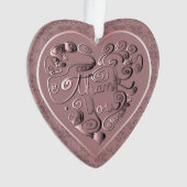 "Thank You" Dusty Rose Acrylic Ornament (devant)