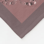 "Thank you" Dusty Rose Fleece Blanket (Hoek)