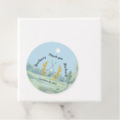 *Thank You Elegant Custom Golf Theme Wedding Bedankjes Labels (In situ)